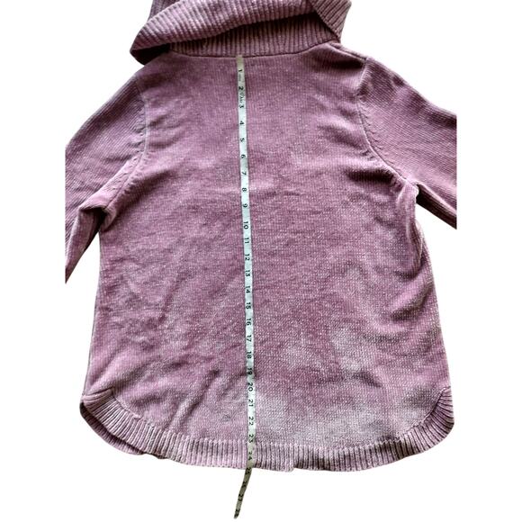 Soft Surroundings Women's Mauve Mist Soft Winds Chenille Tunic Sweater Size LP - Picture 7 of 10